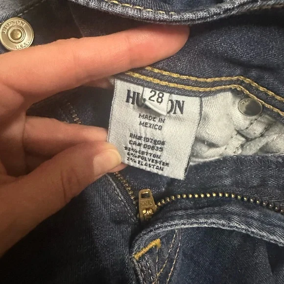 Women's Blue Denim Shorts - Picture 3 of 4